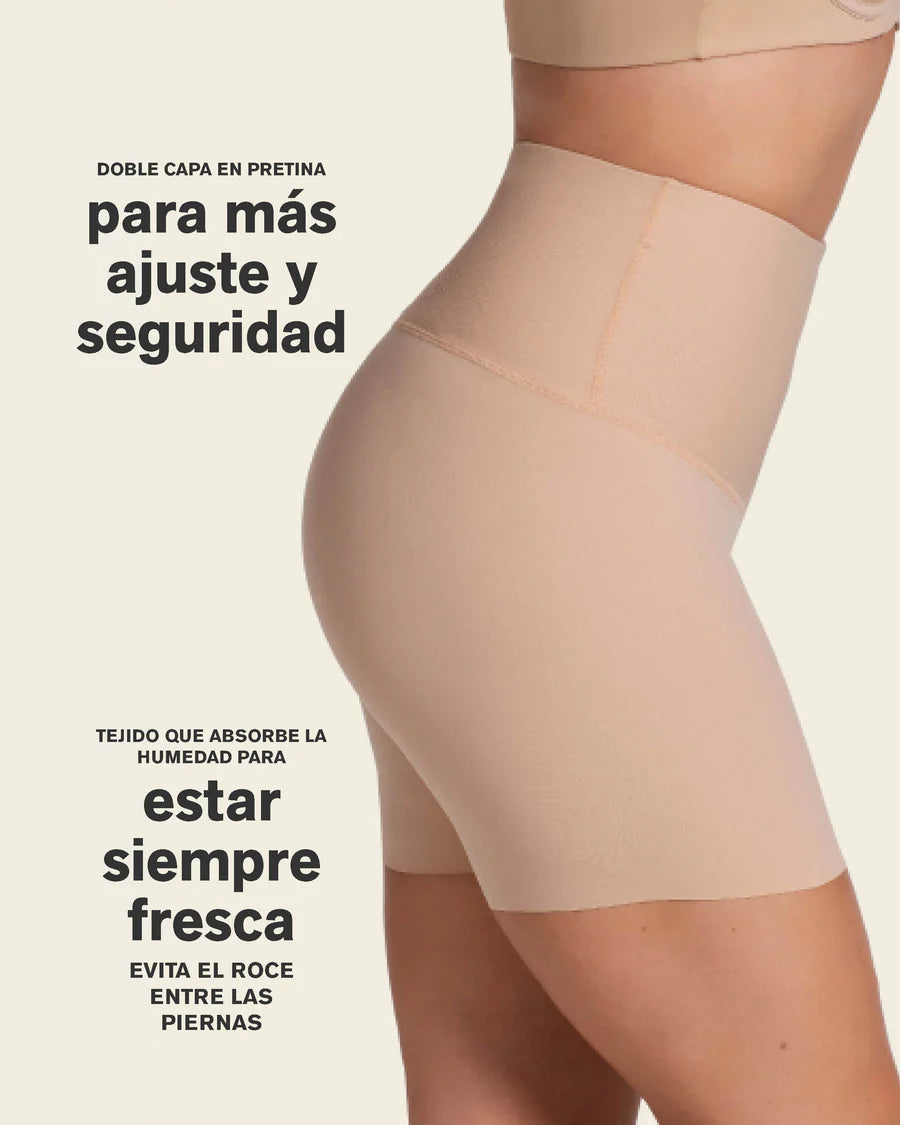 Short de compresión de abdomen y cintura que disimula la celulitis