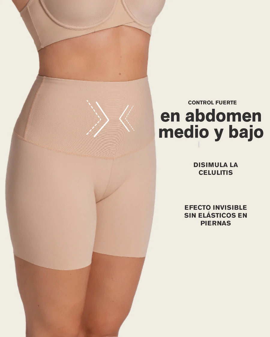 Short de compresión de abdomen y cintura que disimula la celulitis