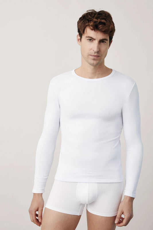 TÉRMICO Camiseta interior manga larga blanco