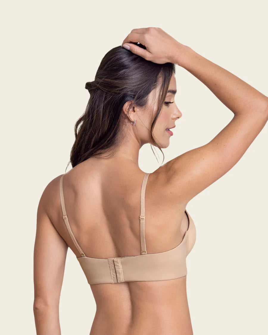 Sujetador de push up alto copa lisa