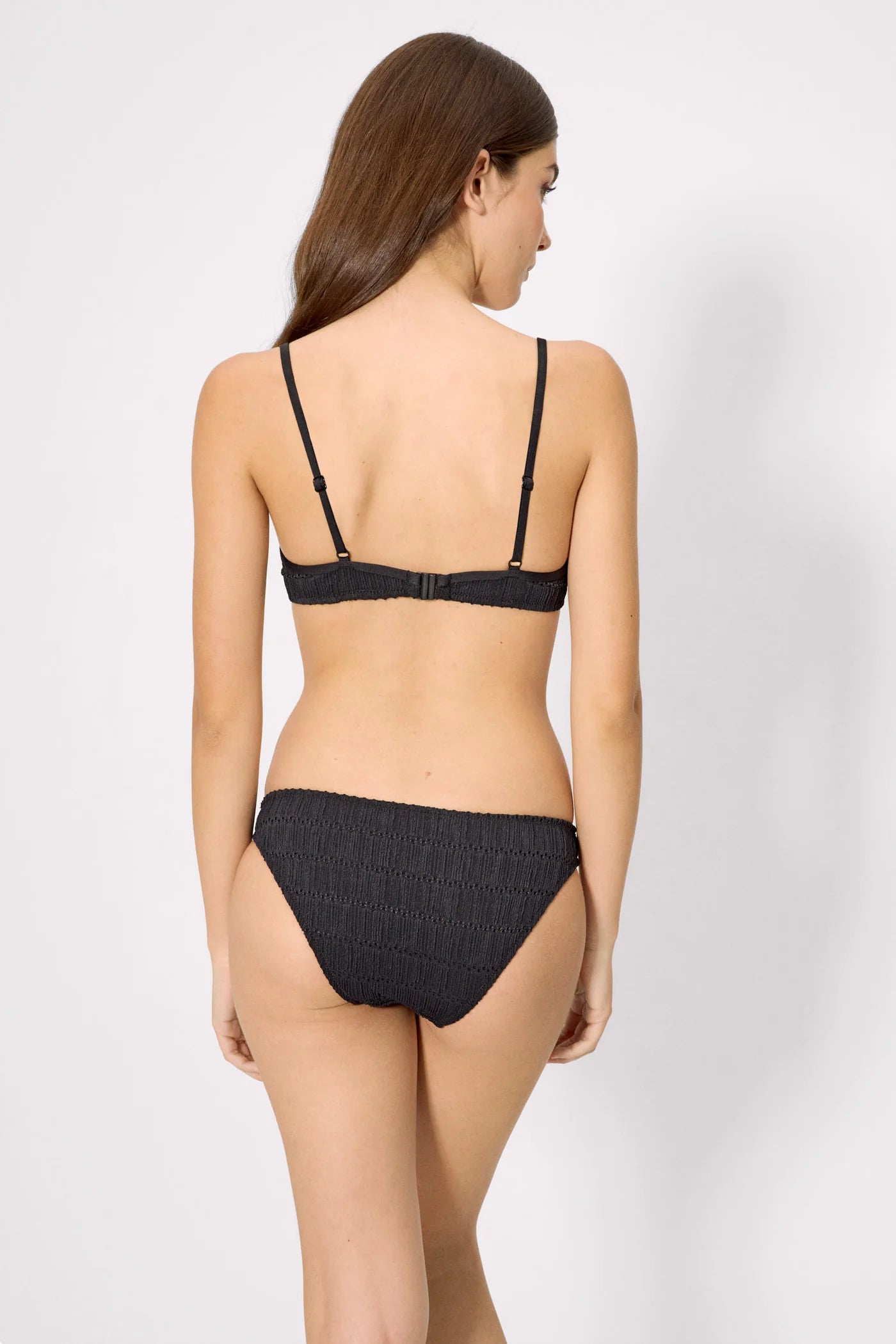Braga bikini textura negro