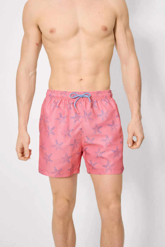 Bañador medio estampado estrellas