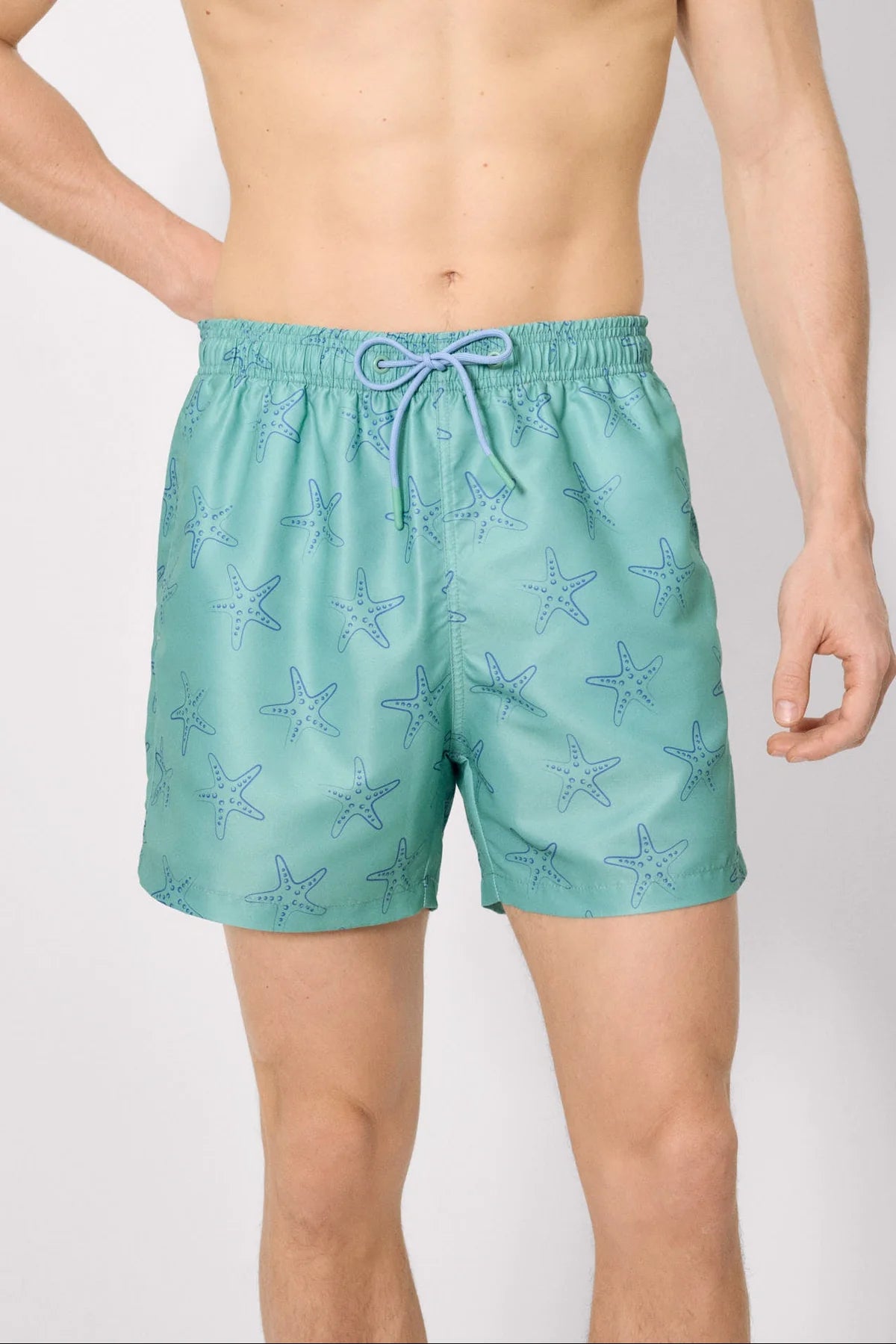 Bañador medio estampado estrellas