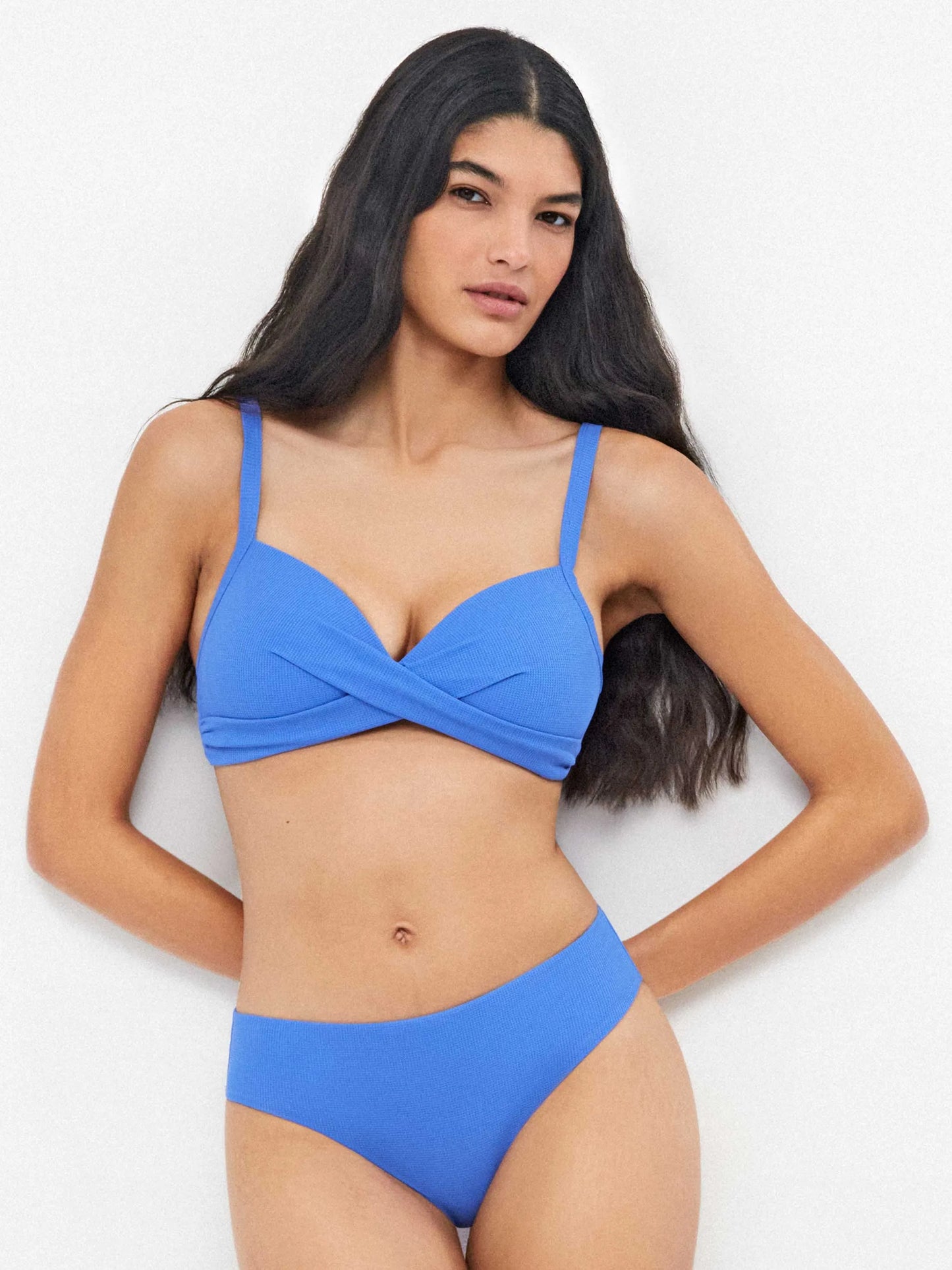 Braguita bikini cuadrille braguita de bikini en tejido de cuadrille