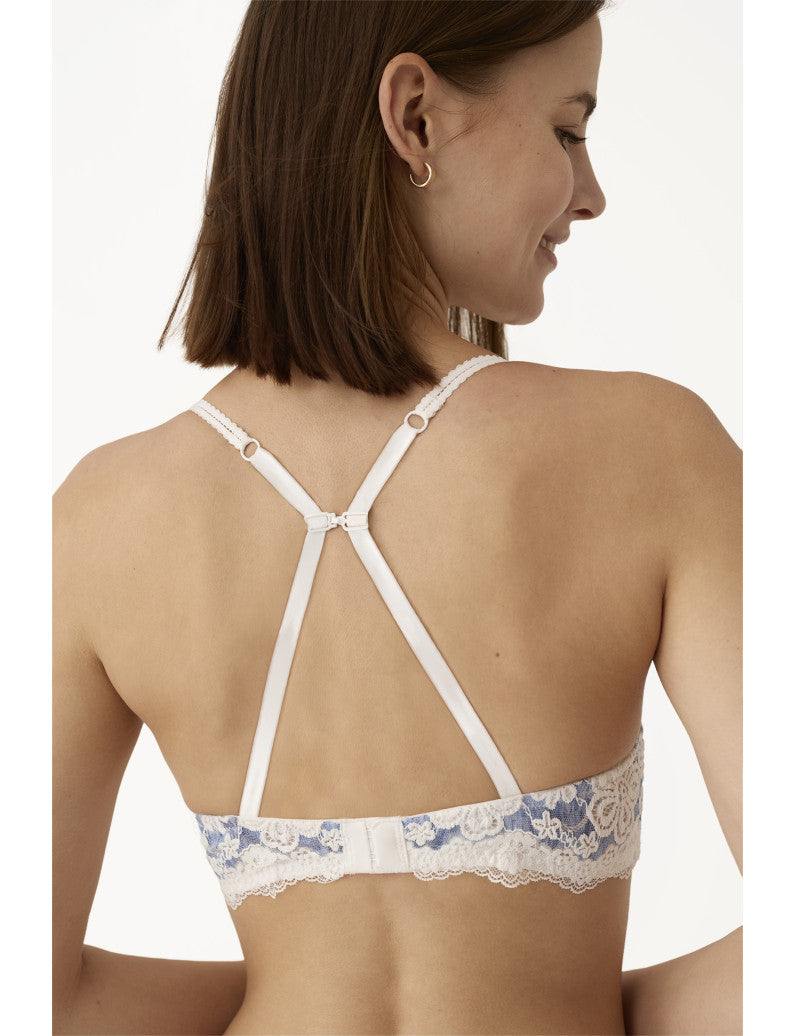 CONJ. SUJETADOR PUSH UP ENCAJE CON TANGA SERENITY