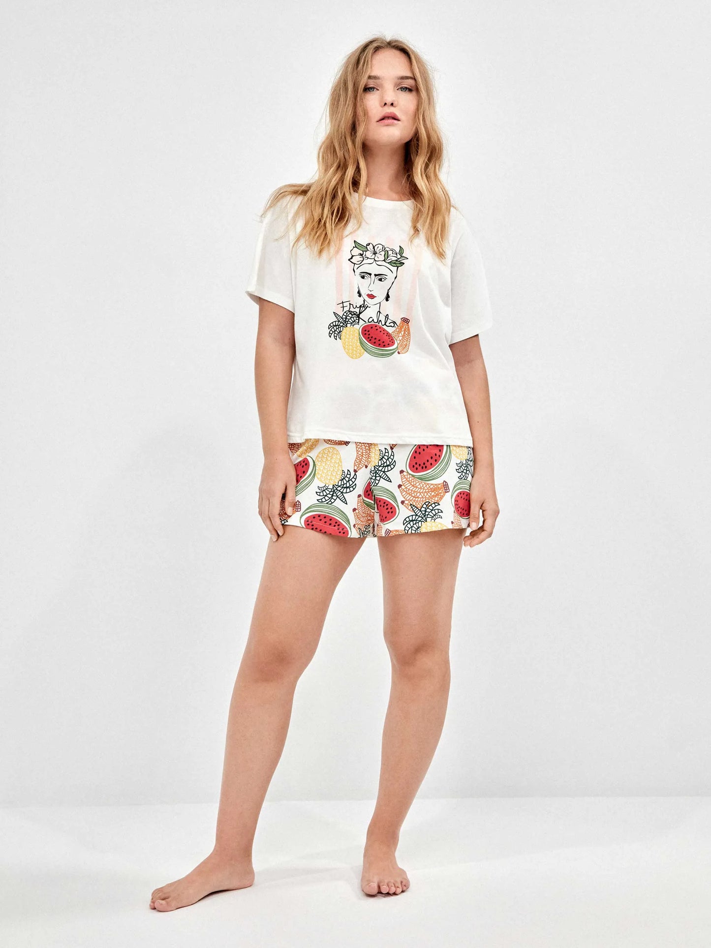 Pijama estampado colección Frida en algodón